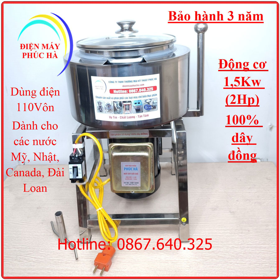 Máy Xay Giò Chả 2Kg Điện 110V Dao Thả