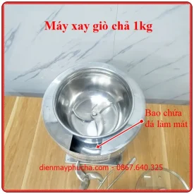 Bao chứa đá làm mát thịt khi xay của máy xay thịt làm giò chả 1kg