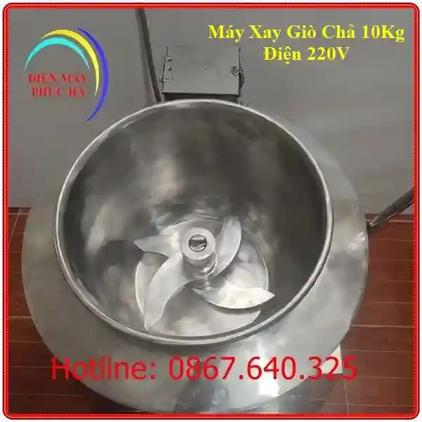 Cấu tạo cối xay máy xay giò chả 10kg