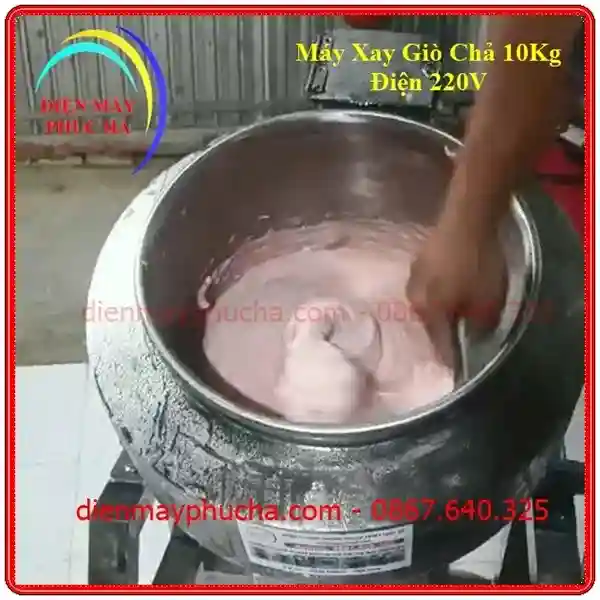 Thành phẩm máy xay giò chả 10kg