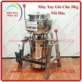 Máy xay giò chả 3kg inox 304 Điện máy Phúc Hà