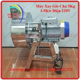 Máy Xay Giò Chả 5Kg 3,5Kw 220V – góc chụp 3, cơ cấu lật nghiêng 90 độ giúp thuận tiện khi đổ thành phẩm ra ngoài