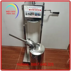 Máy đùn xúc xích 7 lít chất liệu inox 304 với khung chân chắc chắn