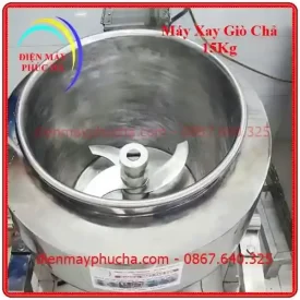Cấu tạo cối xay máy xay giò chả 15kg Biến Tần 3 pha