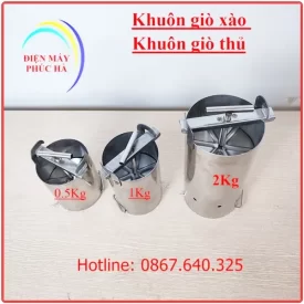 Khuôn làm giò xào giò thủ 0,5kg 1kg 2kg Inox dày chắc chắn