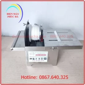 Máy buộc chỉ xúc xích dùng điện chất liệu inox 304 phù hợp với nhu cầu của các cơ sở sản xuất