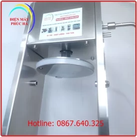 Máy đùn xúc xích 5 lít chất liệu inox 304 có đầu nén được chế tạo chính xác, gioăng cao su kín khít