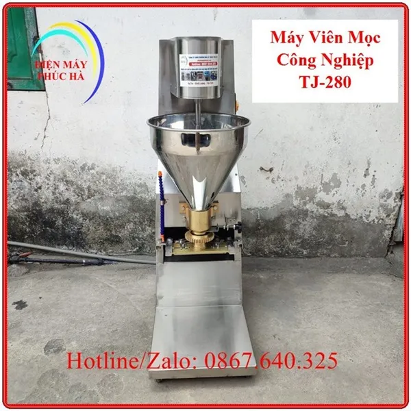 Máy viên mọc công nghiệp chất liệu inox 304 với khung chân chắc chắn