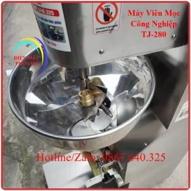 Máy viên mọc công nghiệp chất liệu inox 304 có phễu chứa mọc lớn