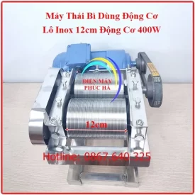 Máy thái bì dùng điện có lô thái bằng thép hoặc inox, rãnh nông hoặc rãnh sâu dài 12cm