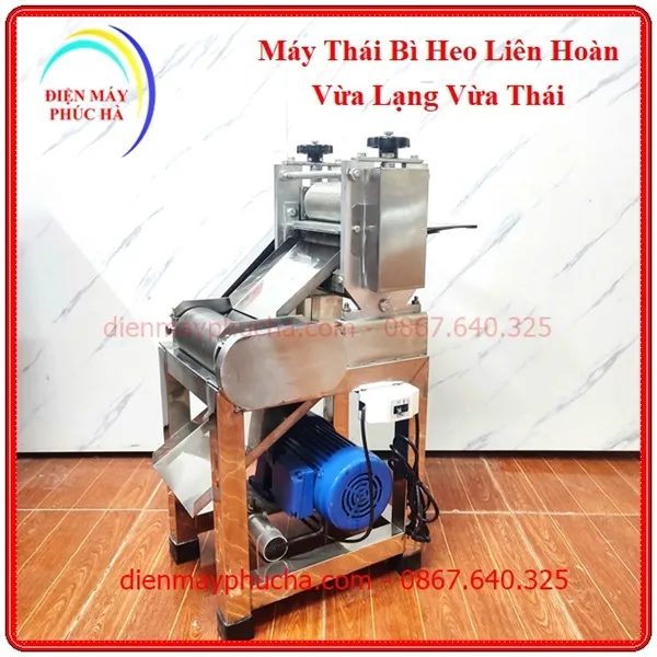 Máy thái bì heo liên hoàn