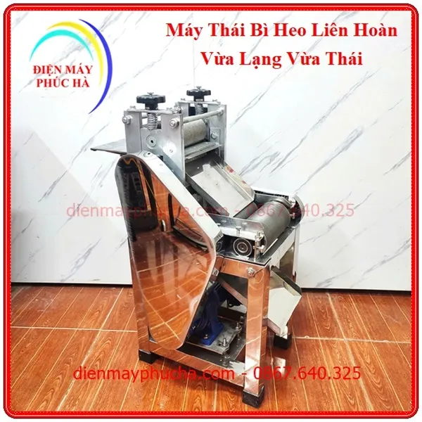 Cấu tạo chi tiết của Máy thái bì heo liên hoàn