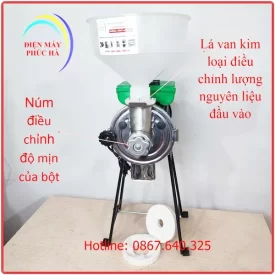 Máy xay bột nước làm bánh cuốn động cơ 1,5kw dây đồng, thân máy nhỏ gọn
