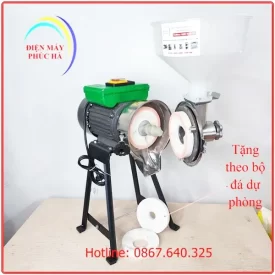 Máy xay bột nước làm bánh cuốn động cơ 1,5kw có đầu nghiền bằng inox vệ sinh thực phẩm