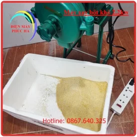 Máy xay bột khô dùng để nghiền nhỏ các loại hạt khô như gạo, ngô, đậu tương, cà phê