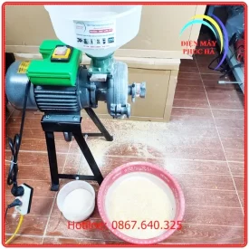 Máy xay bột khô động cơ 1,5kw dùng để nghiền nhỏ các loại hạt khô như gạo, ngô, đậu tương, cà phê