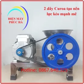 Máy xay đùn thịt cối inox 32 có phễu chứa thịt inox dày