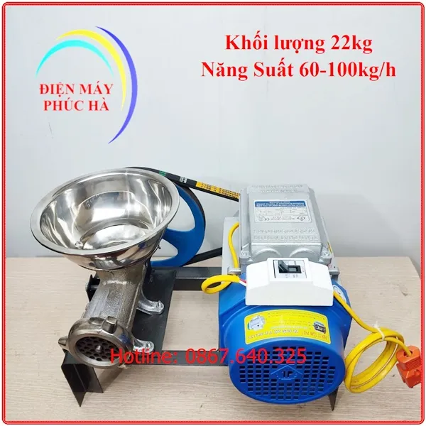 Máy xay đùn thịt cối gang 12