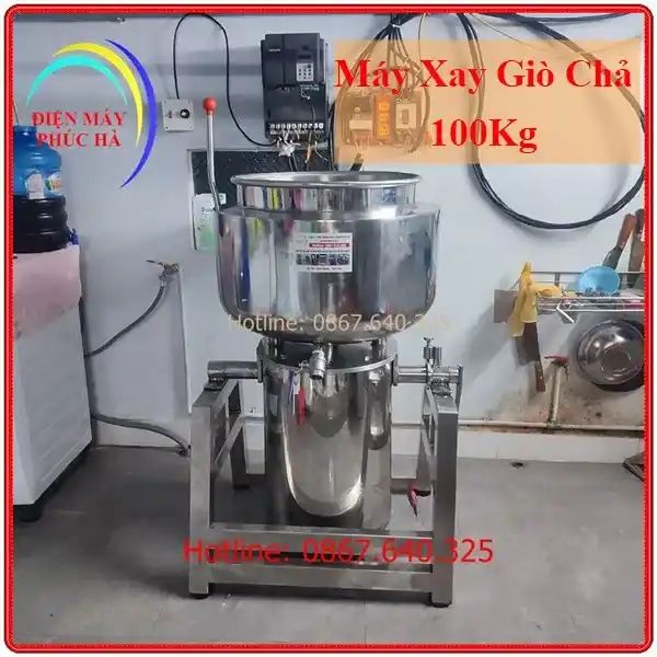 Máy xay giò chả 100kg Điện Máy Phúc Hà