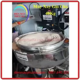 Thành phẩm máy xay giò chả 40kg Biến Tần 3 pha