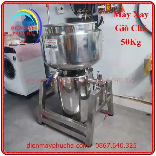 Máy xay giò chả 50kg inox 304