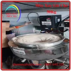 Thành phẩm máy xay giò chả 50kg Biến Tần 3 pha