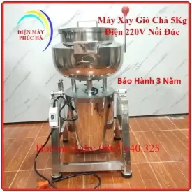 Máy Xay Giò Chả 5Kg Inox 304 – góc chụp 1, cấu tạo chi tiết rõ nét, vật liệu inox, motor khỏe, bền bỉ.