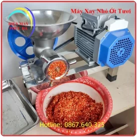 Máy xay nhỏ ớt tươi cối inox 22