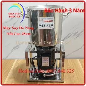 Máy xay rau củ quả 2kg động cơ 1100w nồi cao 25cm: xay rau má, xay nước sốt, xay riềng sả ớt