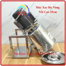 Máy xay rau củ quả 2kg động cơ 1100w nồi cao 25cm có cơ cấu lật nghiêng tiện lợi khi sử dụng