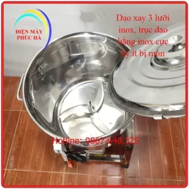 Máy xay đa năng 3kg động cơ 2200w có dao xay trục dao bằng inox 304