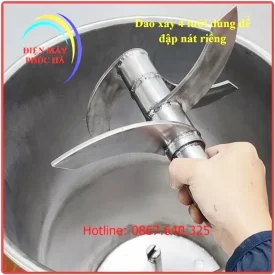 Máy xay riềng công nghiệp 20kg có bộ dao được thiết kế đặc biệt, dùng để đập vỡ củ riềng
