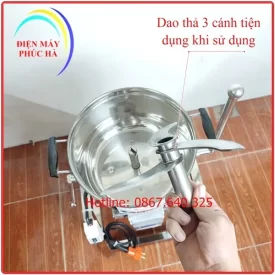 Máy xay thịt kiểu đứng 3kg động cơ 2.2kw có dao thả 3 cánh sắc bén