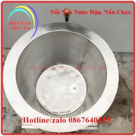 Nồi Nấu Cháo - Nấu Súp - Nấu Nước Đậu Dùng Điện gia nhiệt gián tiếp thông qua khoang chứa dầu ăn, không lo bị bén đáy khi nấu