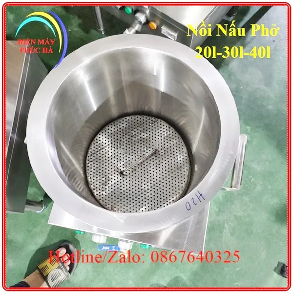 Nồi nấu phở 20 lít-30 lít-40 lít có lớp cách nhiệt dày, giữ nhiệt tốt