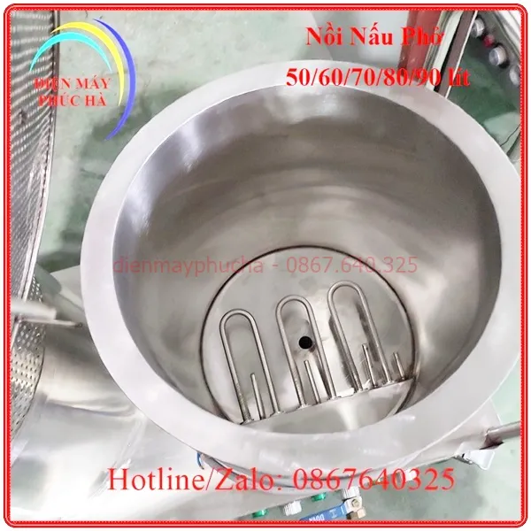Nồi nấu phở 50-60-70-80-90 lít có thanh nhiệt tốt, bền