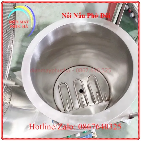 Nồi nấu phở đôi có thanh nhiệt tốt, bền