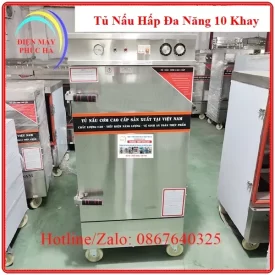 Tủ nấu hấp đa năng 10 khay