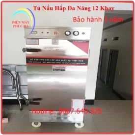 Tủ nấu hấp đa năng 12 khay