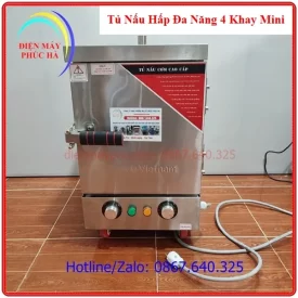 Tủ nấu hấp đa năng 4 khay mini