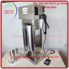 Máy đùn xúc xích 10 lít chất liệu inox 304 với khung chân chắc chắn