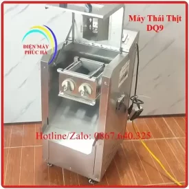 Máy Thái Thịt Tươi Sống DQ9 – Ảnh bộ dao được tháo rồi ra dễ dàng, có nhiều cỡ dao để lựa chọn phù hợp với các nhu cầu độ dày lát thái khác nhau của từng món ăn.