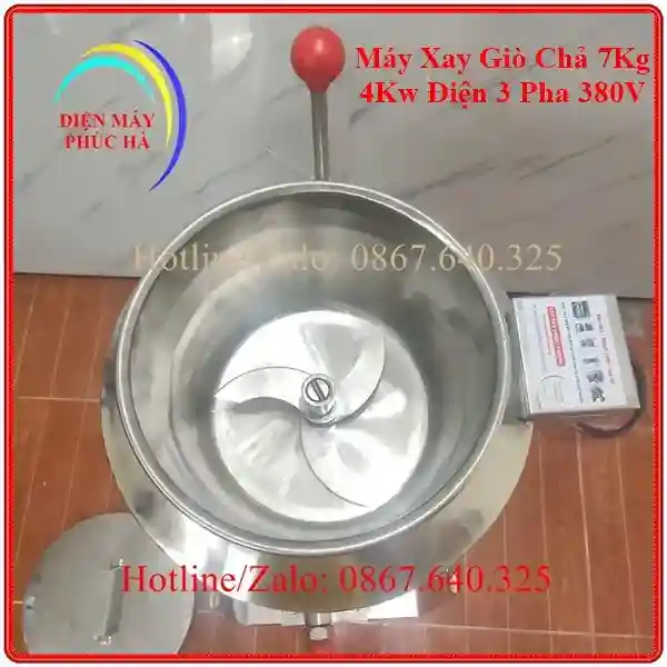 Cấu tạo cối xay máy xay giò chả 7kg