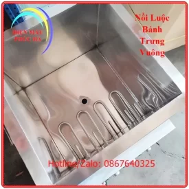Nồi luộc bánh trưng bằng điện có thanh nhiệt công suất lớn, luộc nhanh