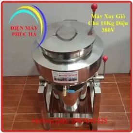 Máy xay giò chả 10kg inox 304 biến tần 3 pha