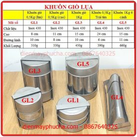 Khuôn Giò Lụa Inox
