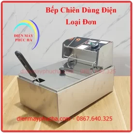 Bếp chiên dùng điện loại 5,5lit 1 khoang chiên, dùng để chiên thực phẩm nhanh, có thể chỉnh nhiệt độ