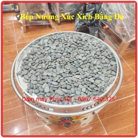 Bếp nướng xúc xích lạp xưởng bằng đá, chất liệu inox 304