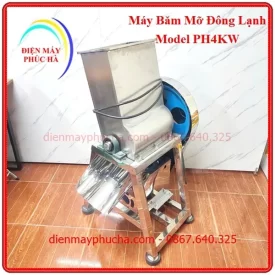Máy Chặt Mỡ Đông Lạnh 4Kw 380v - Ảnh tổng thể sản phẩm, toàn thân, góc chính diện, chất liệu inox bền đẹp, năng suất cao.