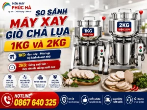So Sanh May Xay Gio Cha Lua 1kg 2kg